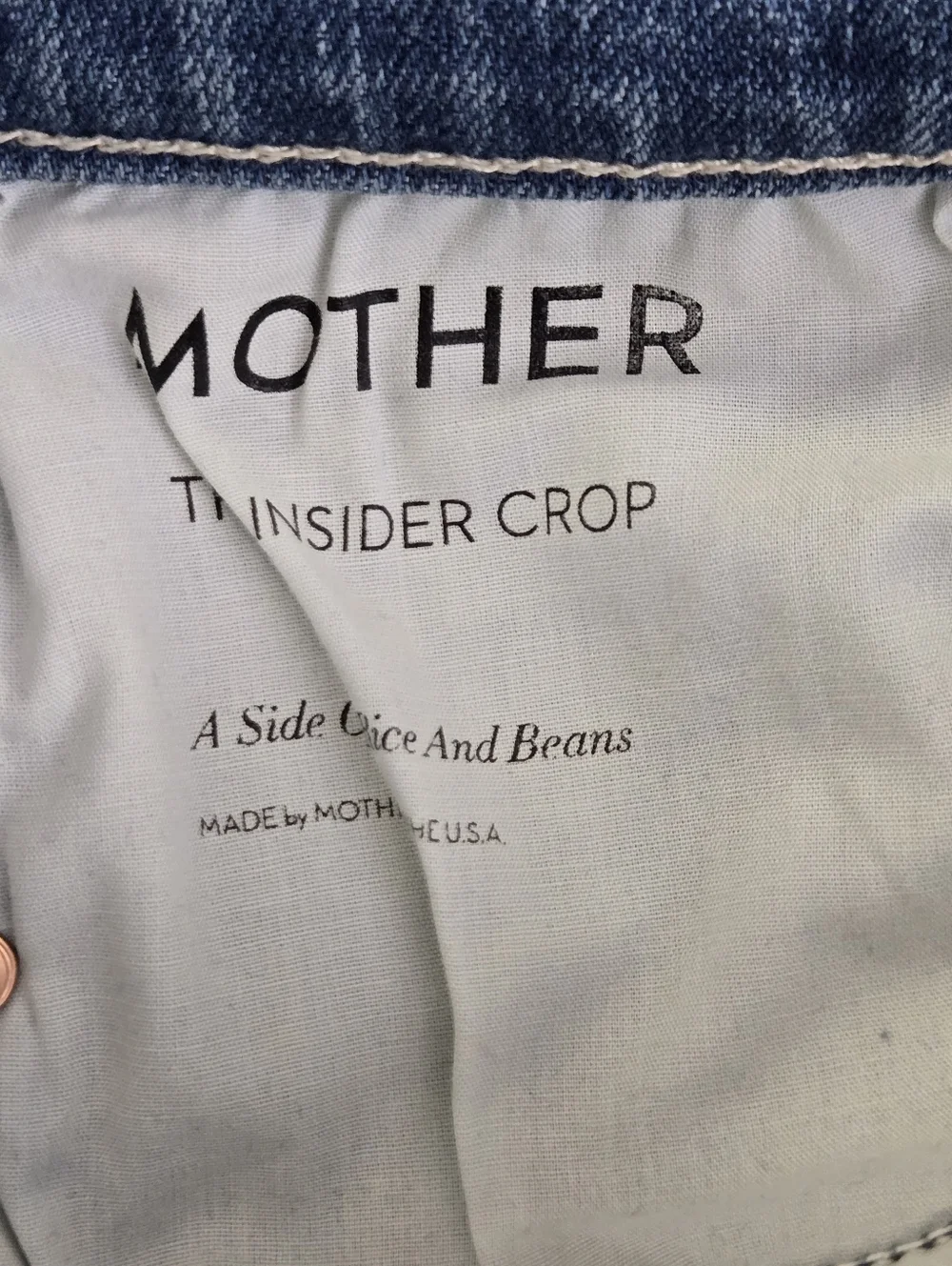 MOTHER The Insider Ankle Crop Jean Size 29 Mid-rise Straight Fit - Picture 3 of 16